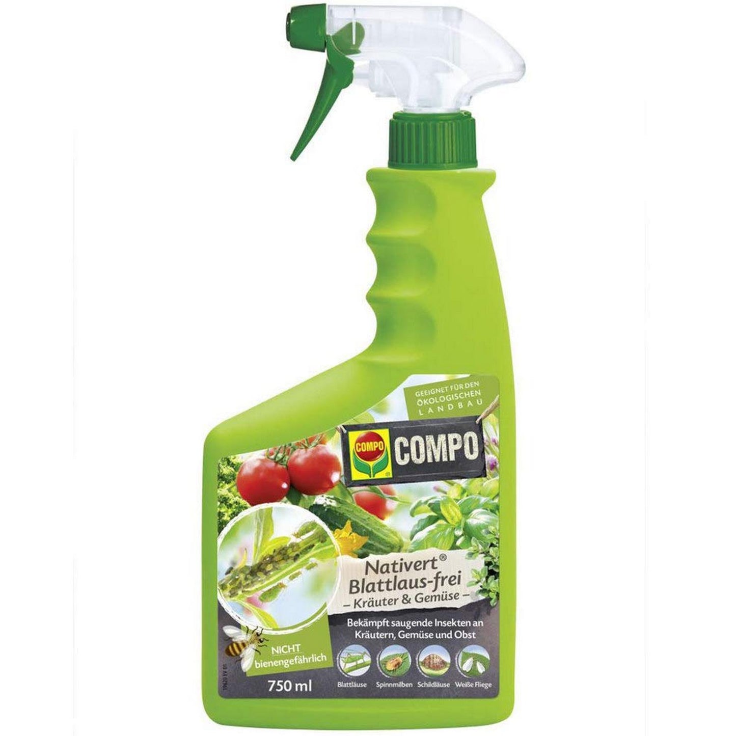 COMPO Nativert® Anti-Pucerons Aromates & Légumes Prêt à l'Emploi (750 ml)