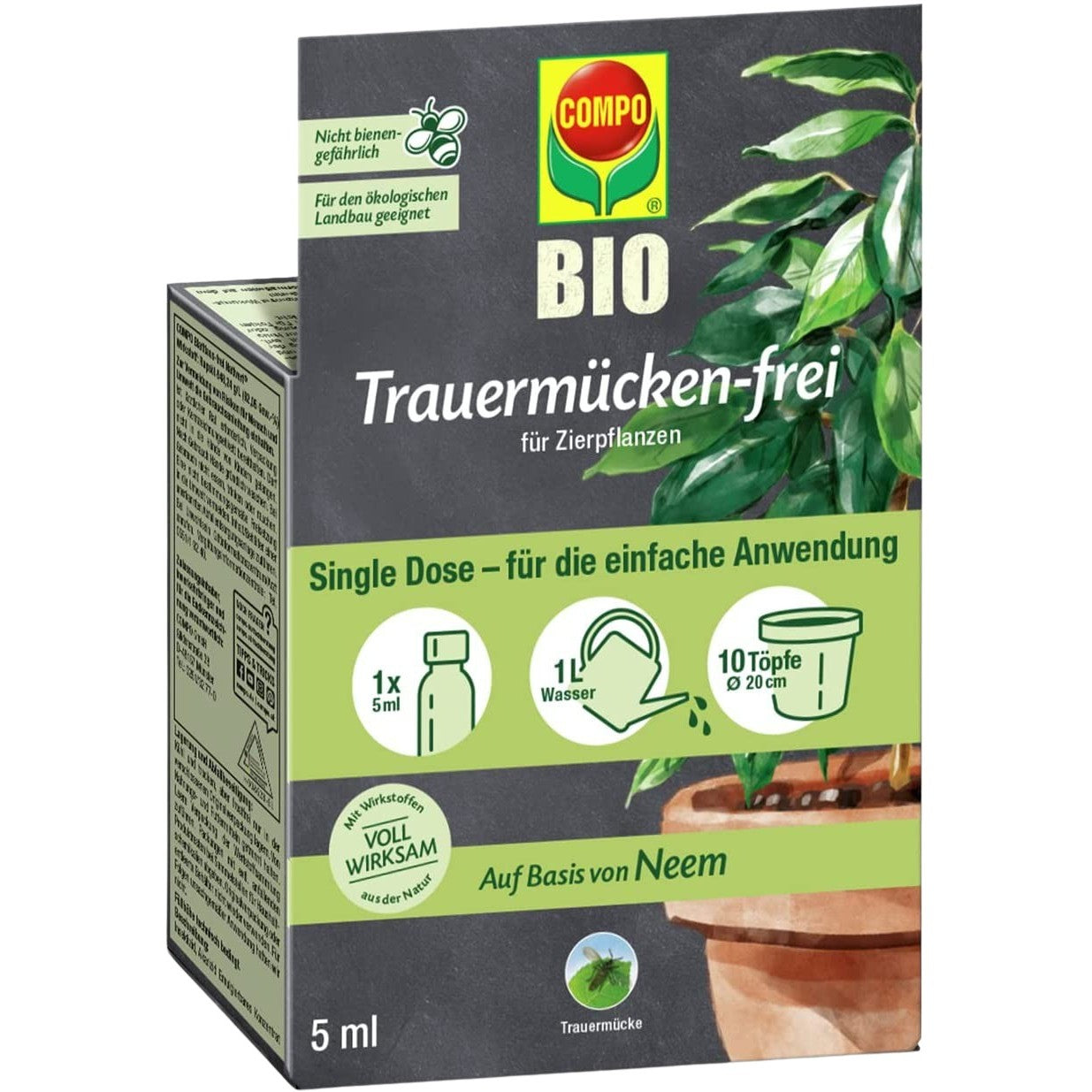 COMPO BIO Anti-Moucherons pour Plantes Ornementales (5 ml)