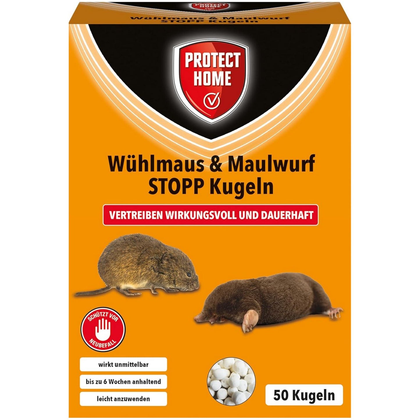 Billes répulsives anti-taupe anti-campagnol Protect Home STOPP jardin