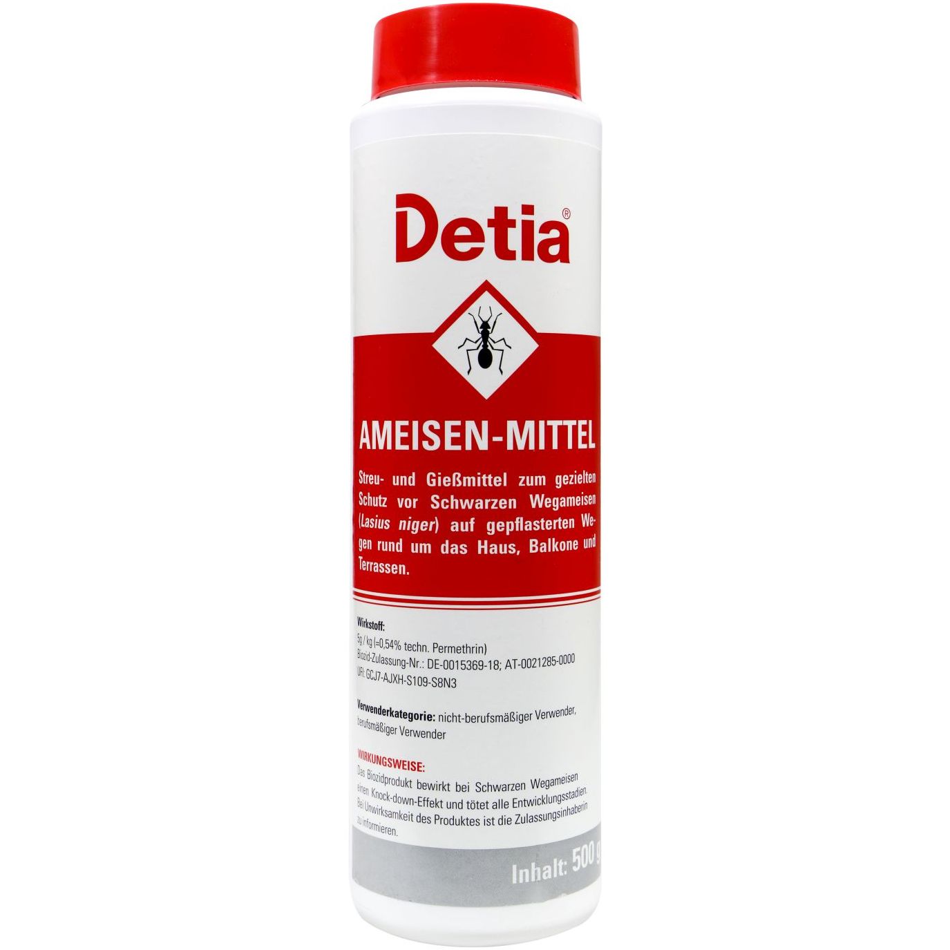 Granulés anti-fourmis Detia pour terrasses et allées pavées, 500g