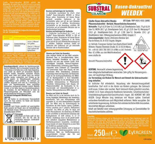 CELAFLOR WEEDEX Herbicide Désherbant Sélectif 250 ml
