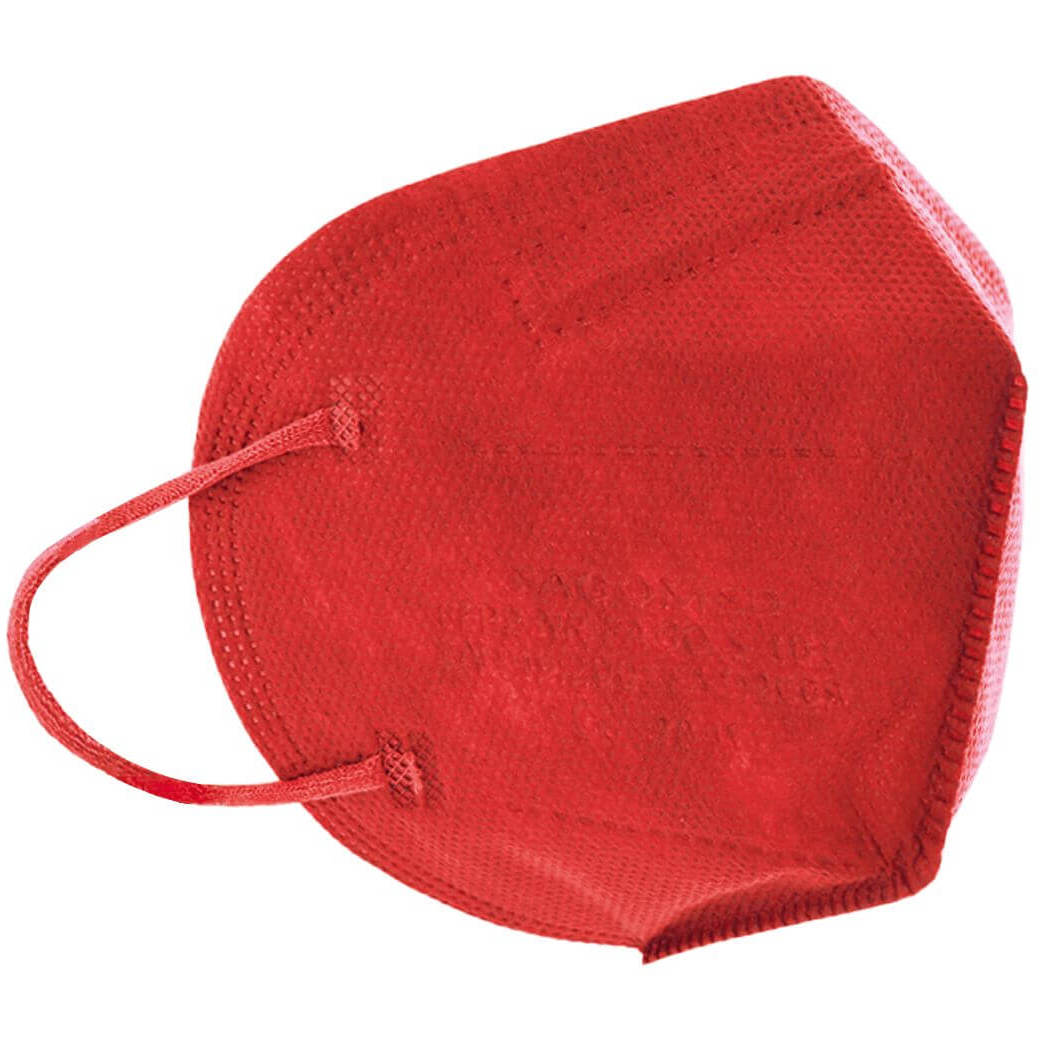 Masque de protection FFP2 rouge (1 pièce)