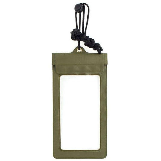 Pochette étanche verte pour smartphone randonnée plage bateau