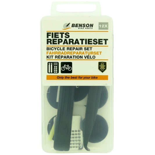 Kit réparation crevaison vélo rustines démonte-pneus accessoire cyclisme