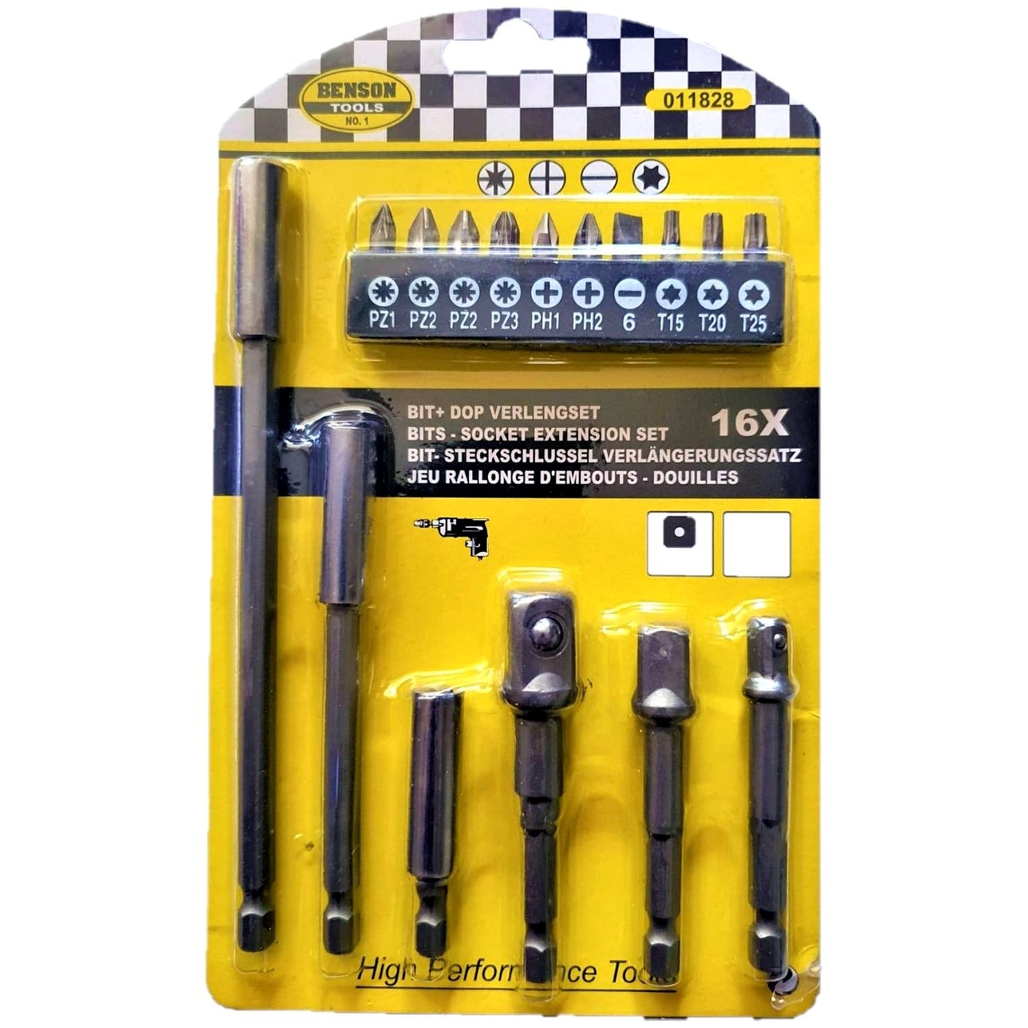 Set de Rallonges pour Embouts de Vissage (16 pièces)