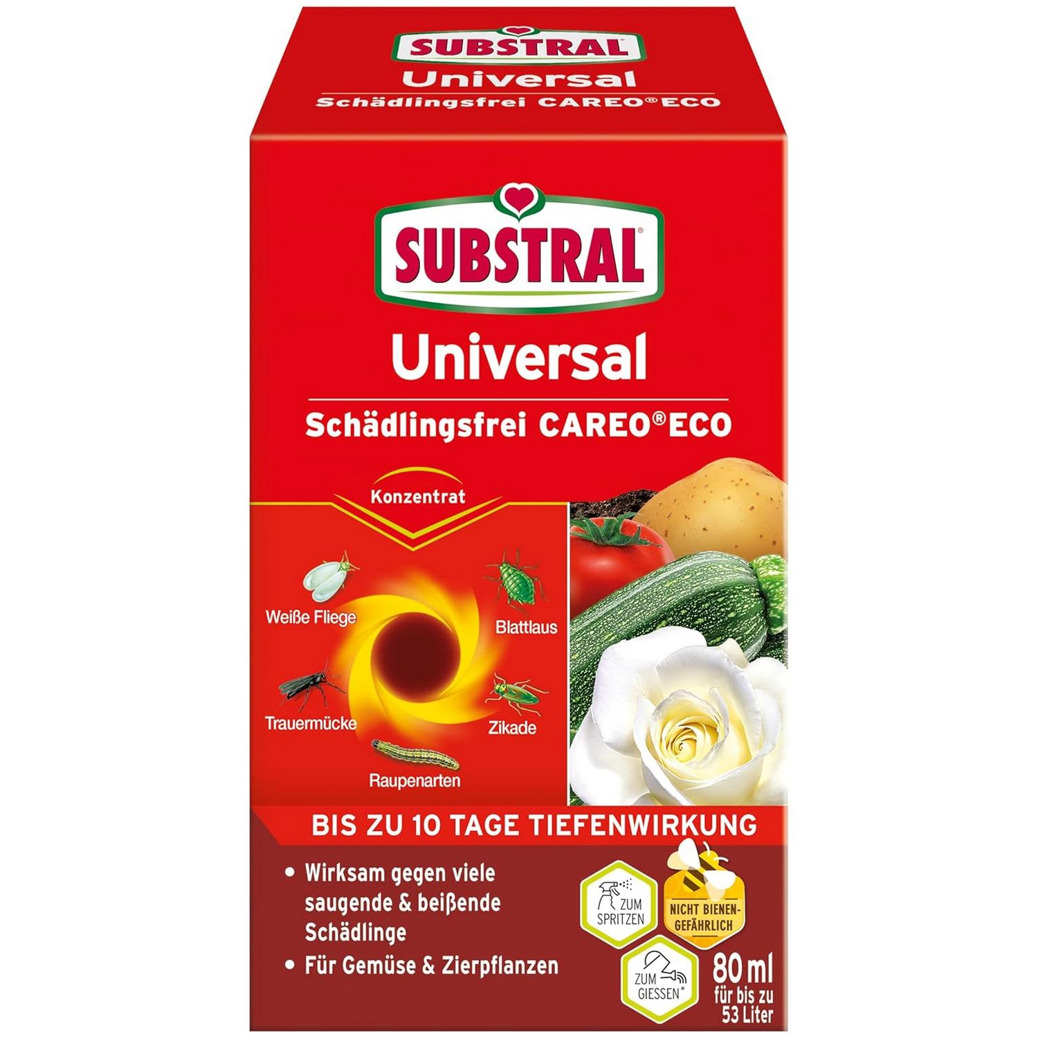 Insecticide universel concentré Substral CAREO ECO 80 ml pour potager et jardin