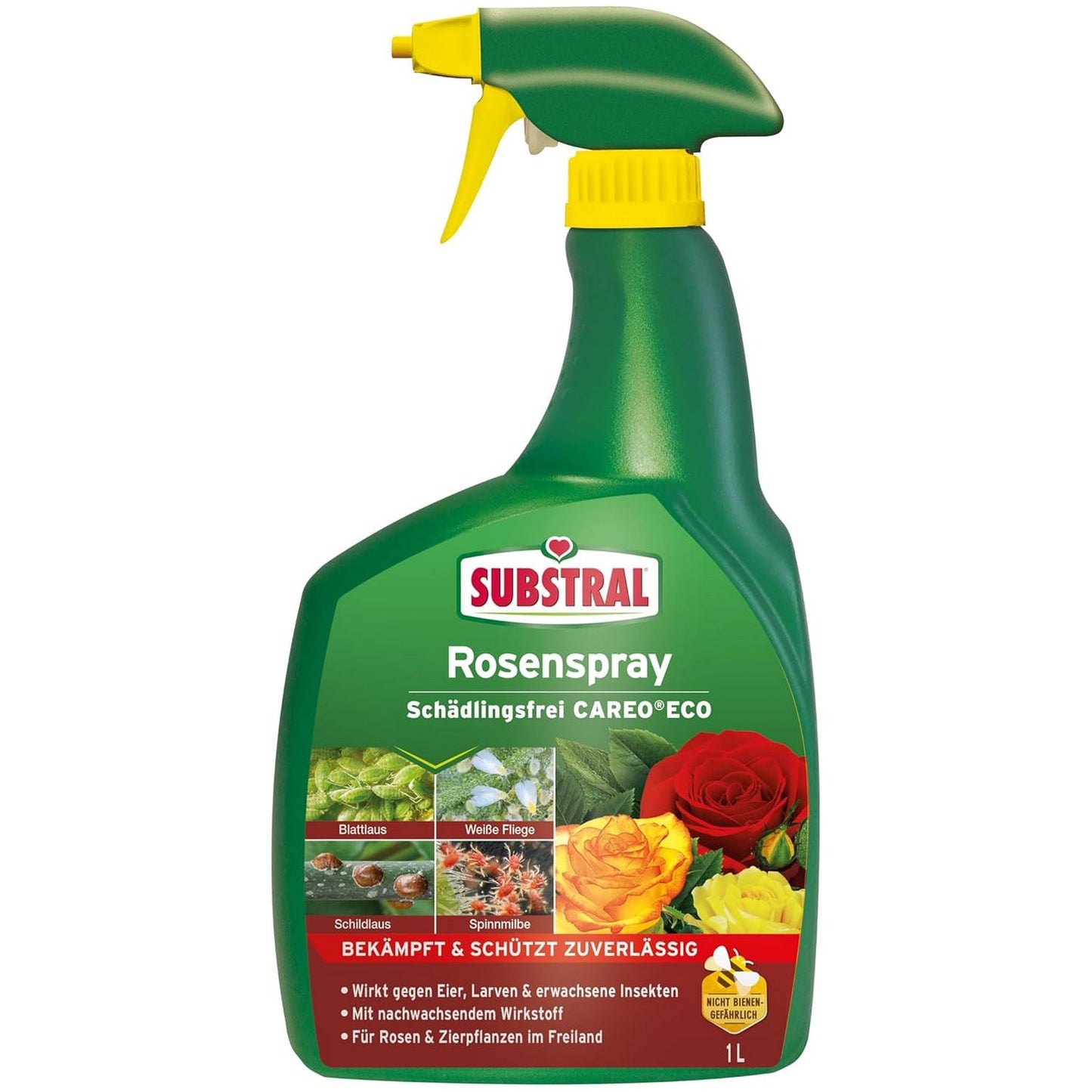 Spray CAREO ECO Substral anti-parasites pour rosiers, 1 litre