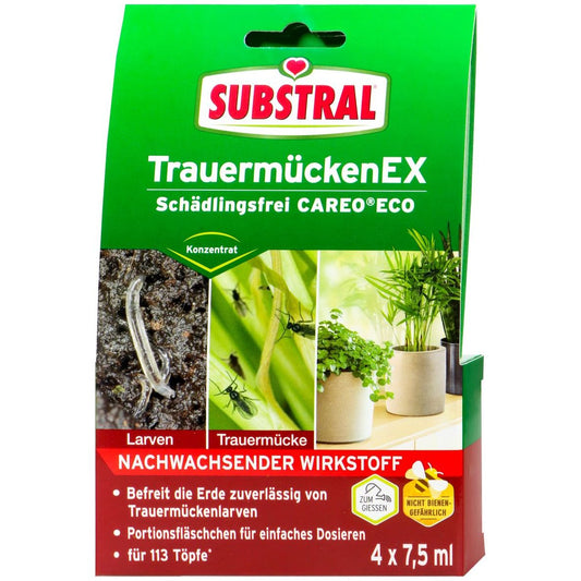 SUBSTRAL® TrauermückenEX Anti-Nuisibles CAREO® ECO (4 x 7,5 ml)