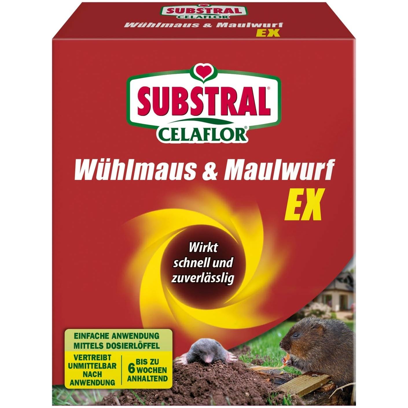 Granulés répulsifs anti-taupe et anti-campagnol SUBSTRAL Celaflor jardin