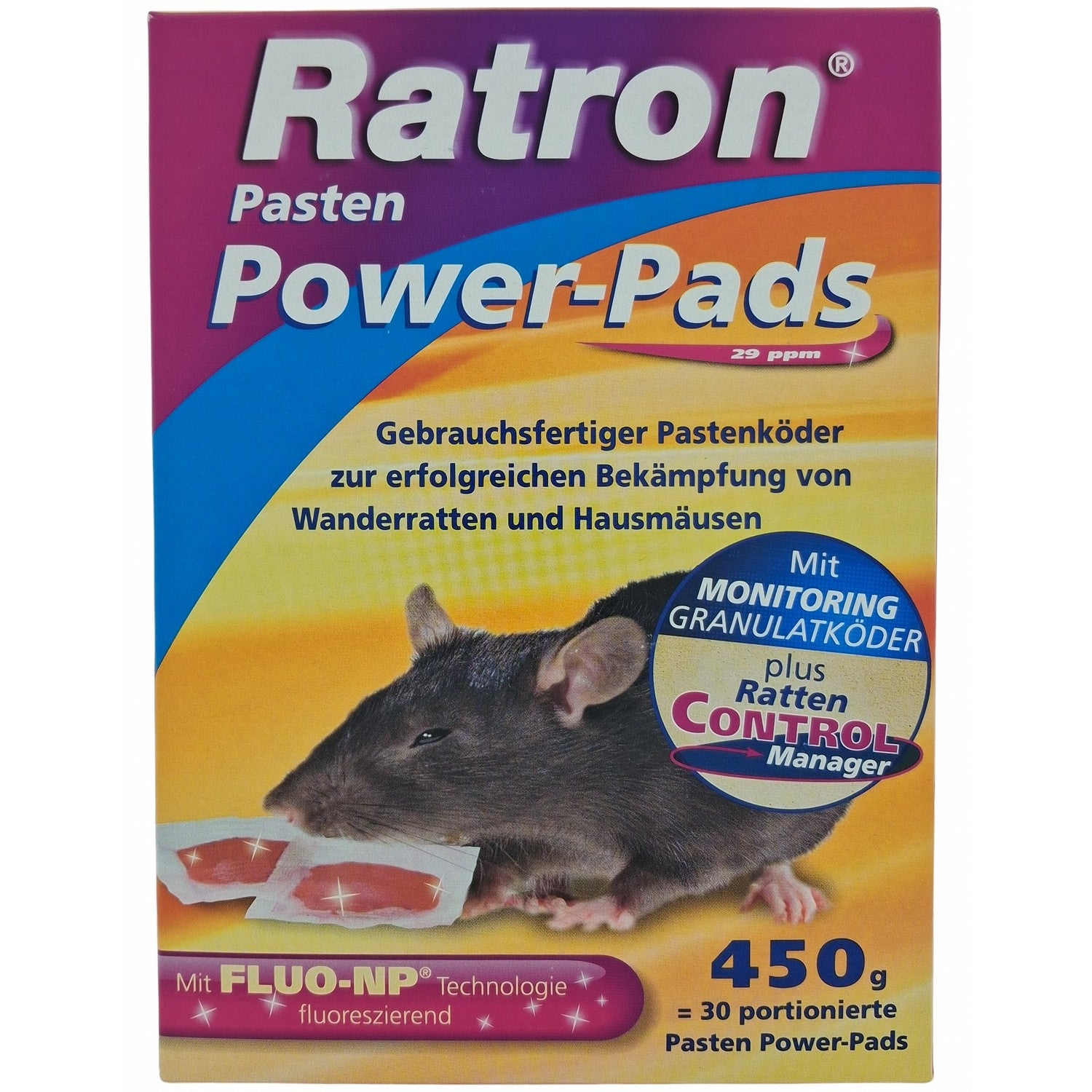 Ratron® Pâtes Appâts Power-Pads 29 ppm (30 x 15 g)