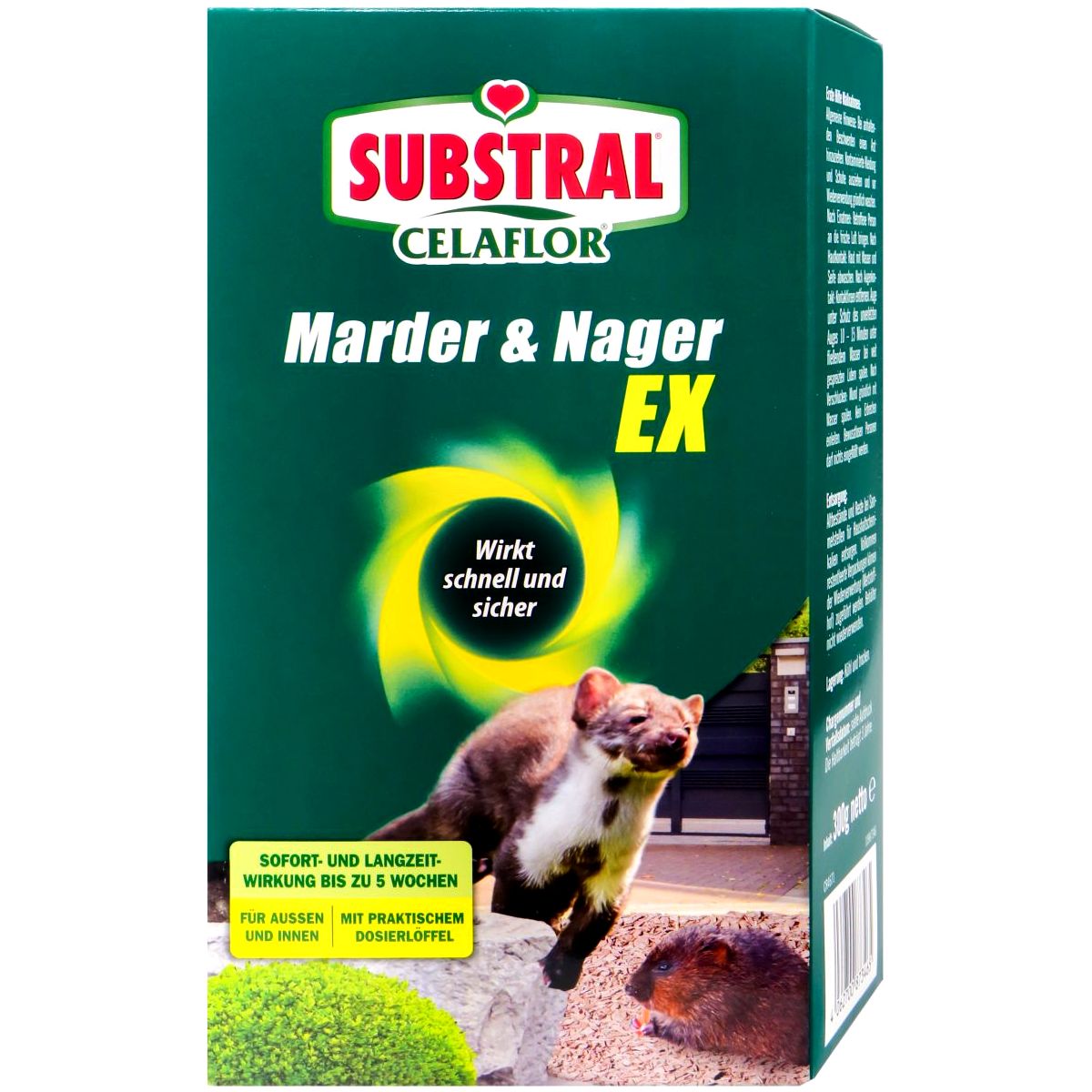 Granulés répulsifs anti-martre et anti-rongeur SUBSTRAL Celaflor jardin