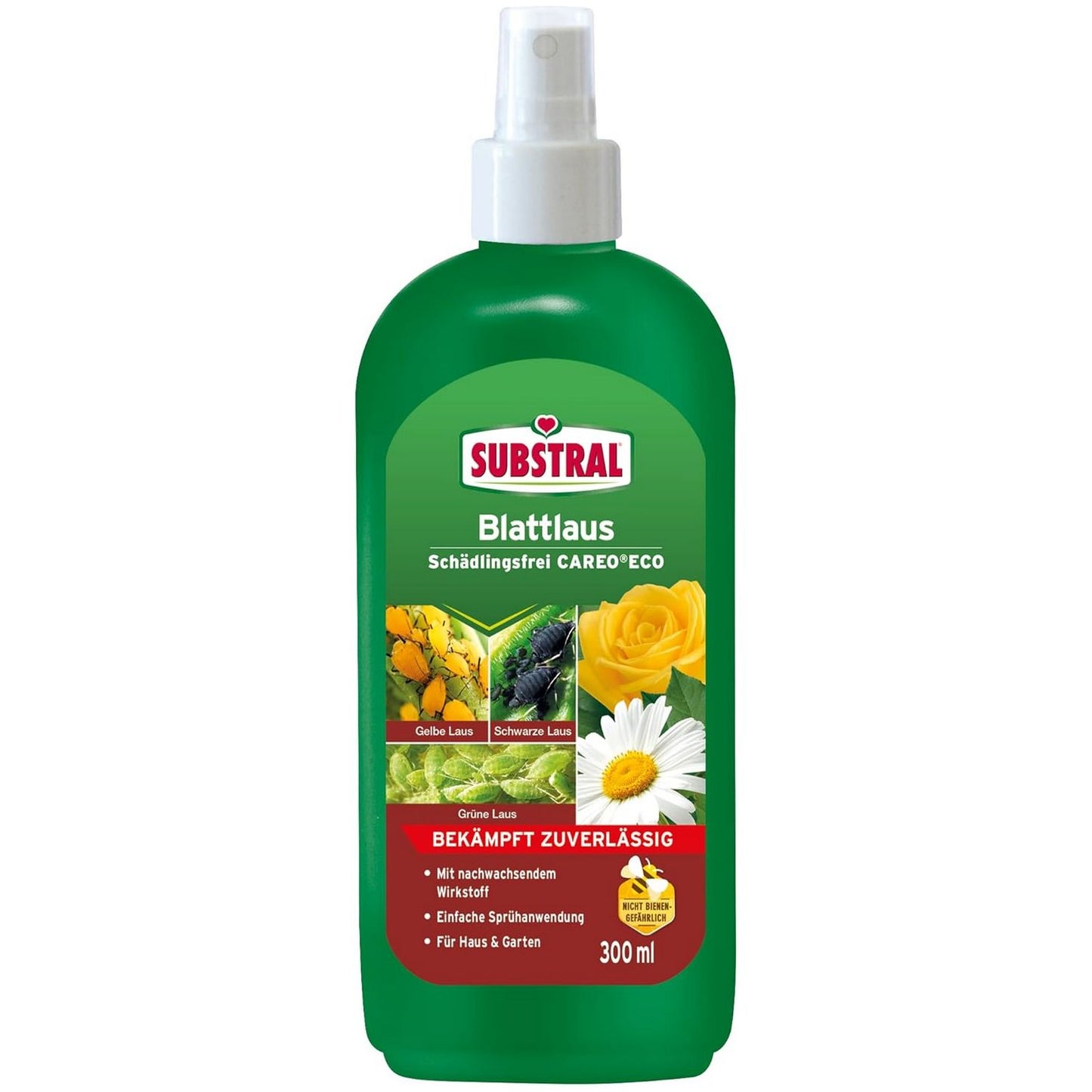 Spray anti-pucerons Substral CAREO ECO 300 ml pour potager et jardin d'ornement