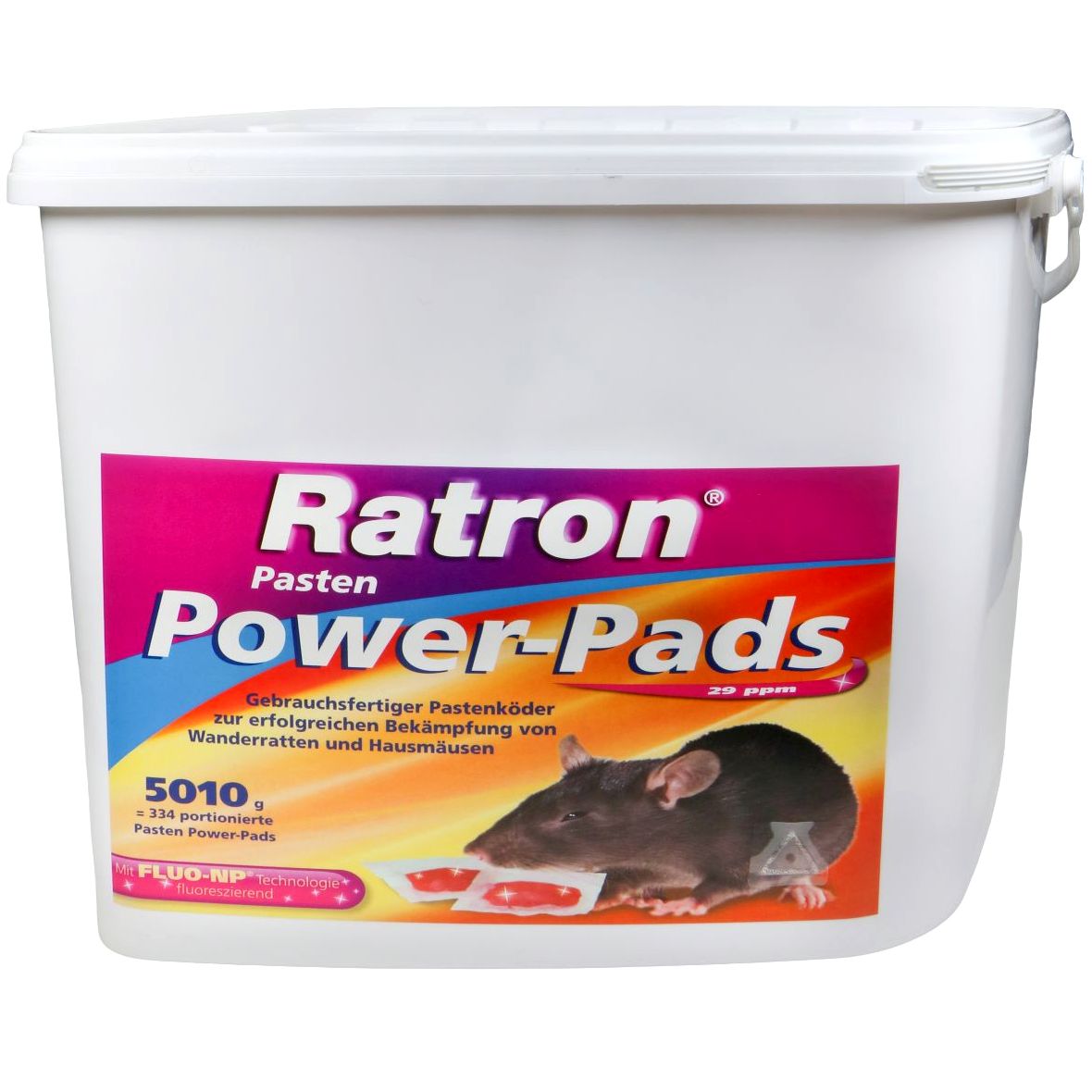 Ratron® Pâtes Appâts Power-Pads 29 ppm (334 x 15 g)