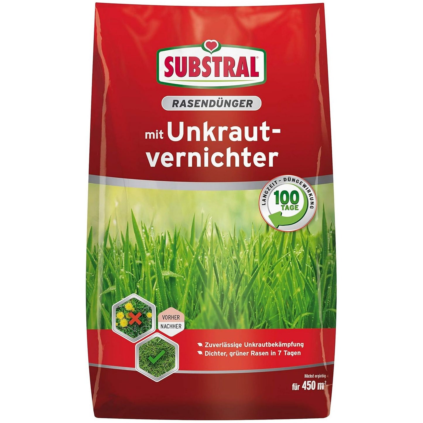 SUBSTRAL® Engrais Gazon avec Désherbant (9,0 kg)