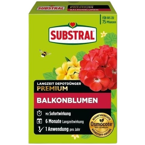 SUBSTRAL® Engrais Dépôt Longue Durée Fleurs de Balcon (750 g)