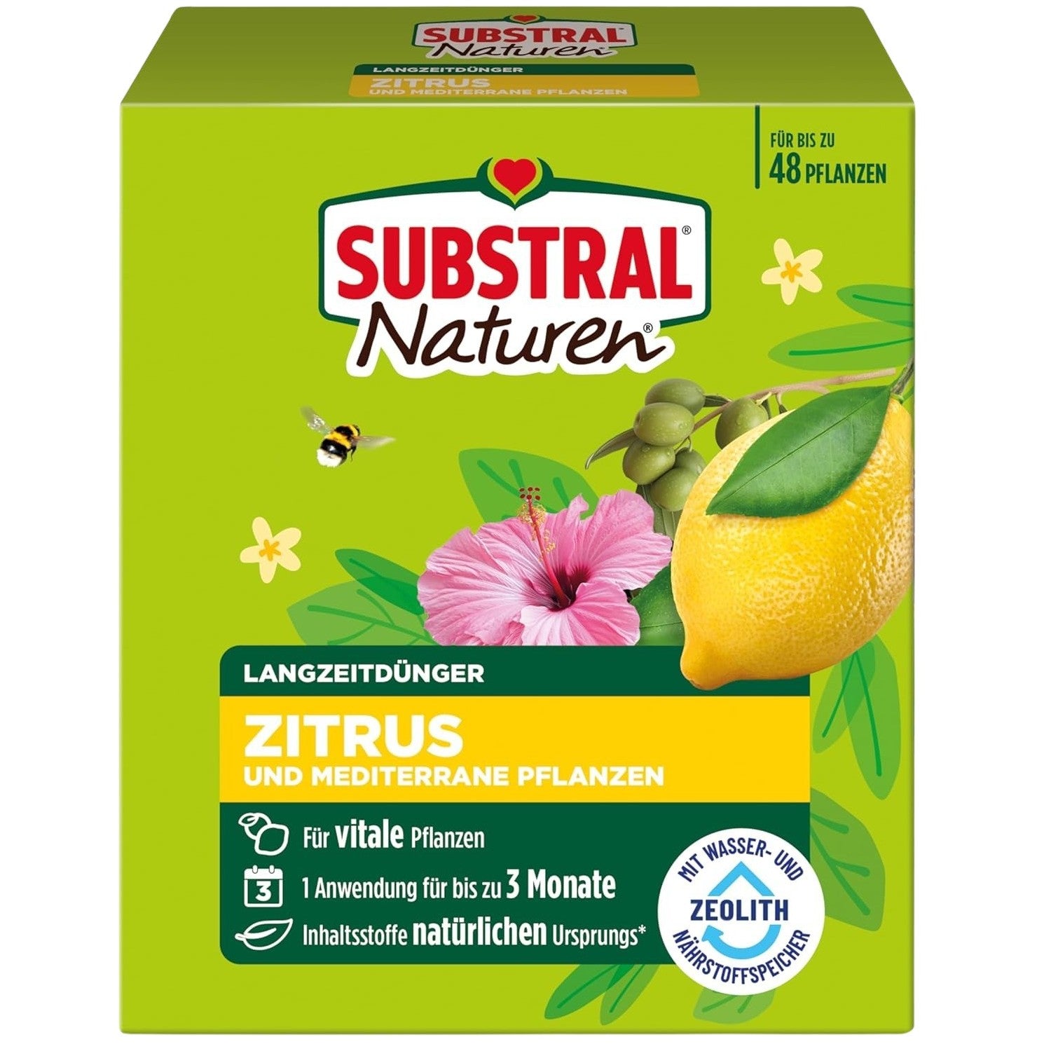 SUBSTRAL® Naturen® Engrais Longue Durée Agrumes & Plantes Méditerranéennes (1200 g)
