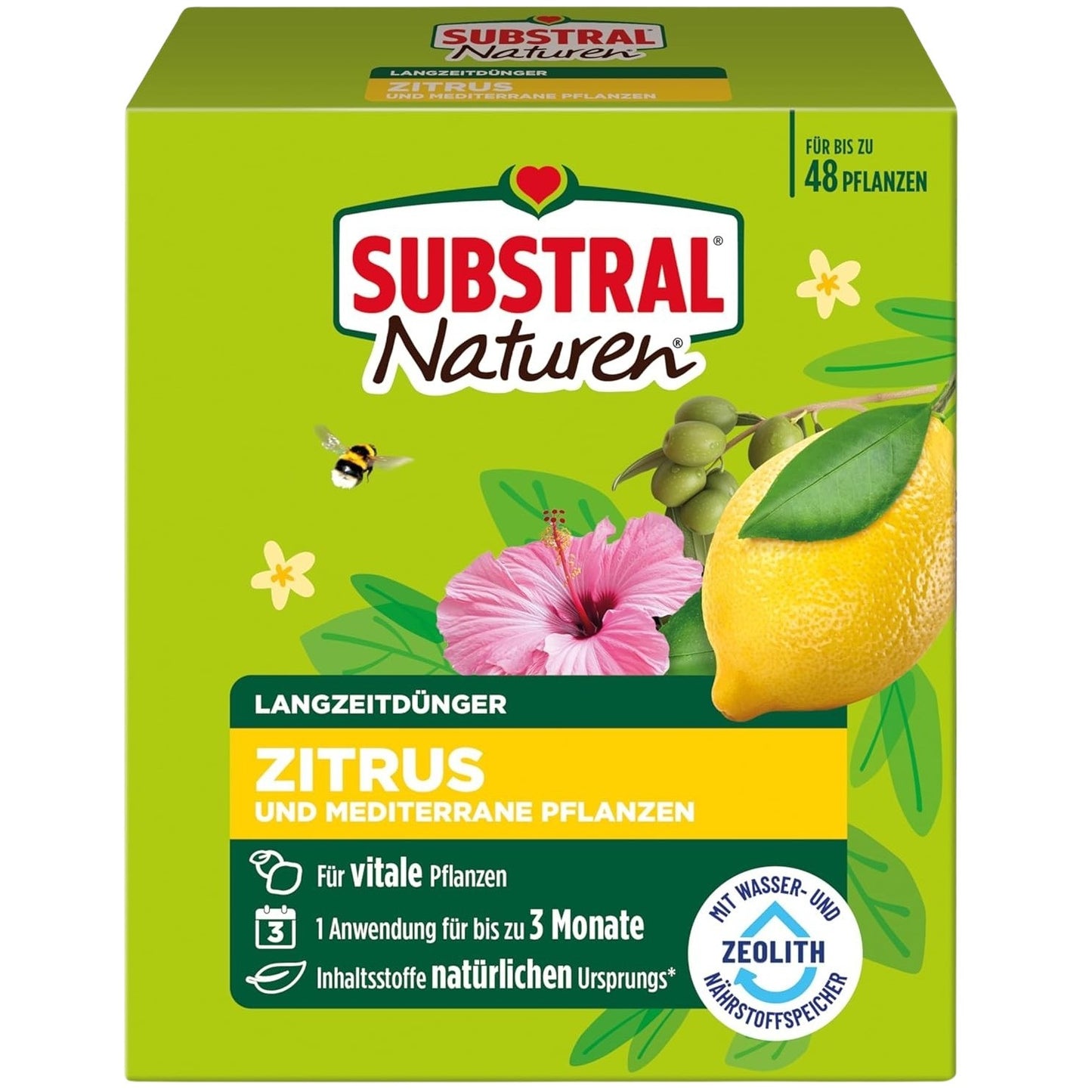 SUBSTRAL® Naturen® Engrais Longue Durée Agrumes et Plantes Méditerranéennes (1200 g)