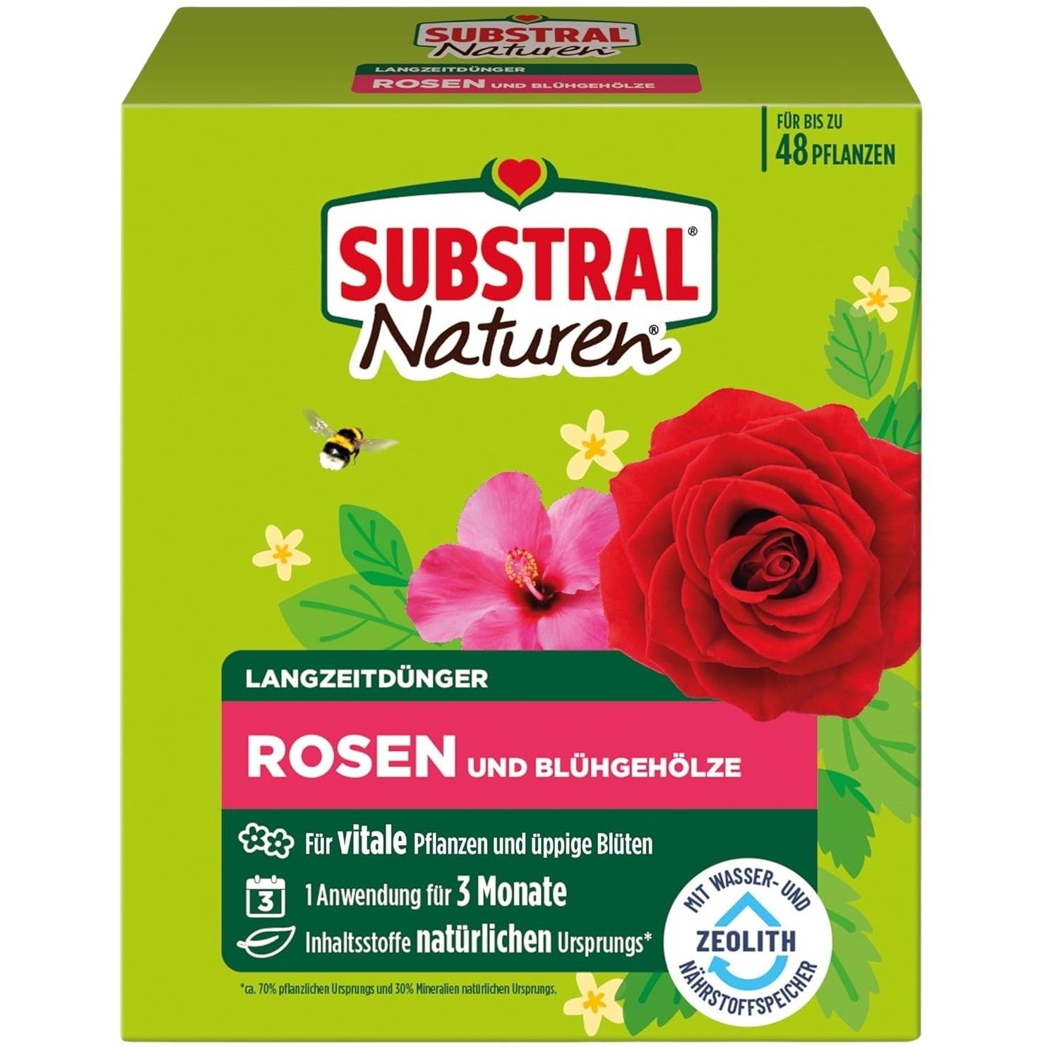 SUBSTRAL® Naturen® Engrais Longue Durée Rosiers & Arbustes à Fleurs (1200 g)