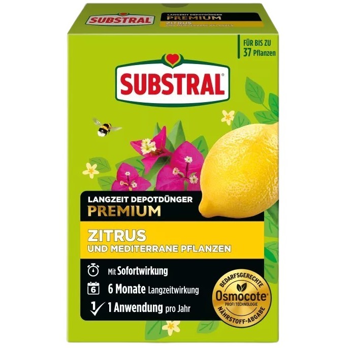 SUBSTRAL® Engrais Longue Durée Agrumes & Plantes Méditerranéennes (750 g)