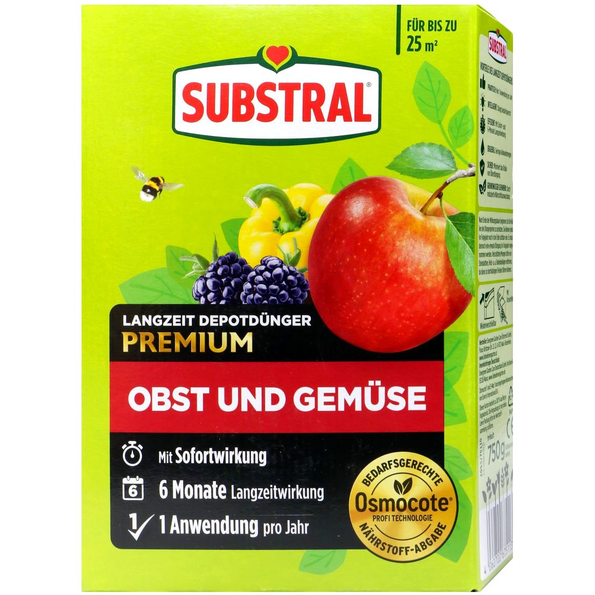 SUBSTRAL® Engrais Longue Durée Fruits & Légumes (750 g)