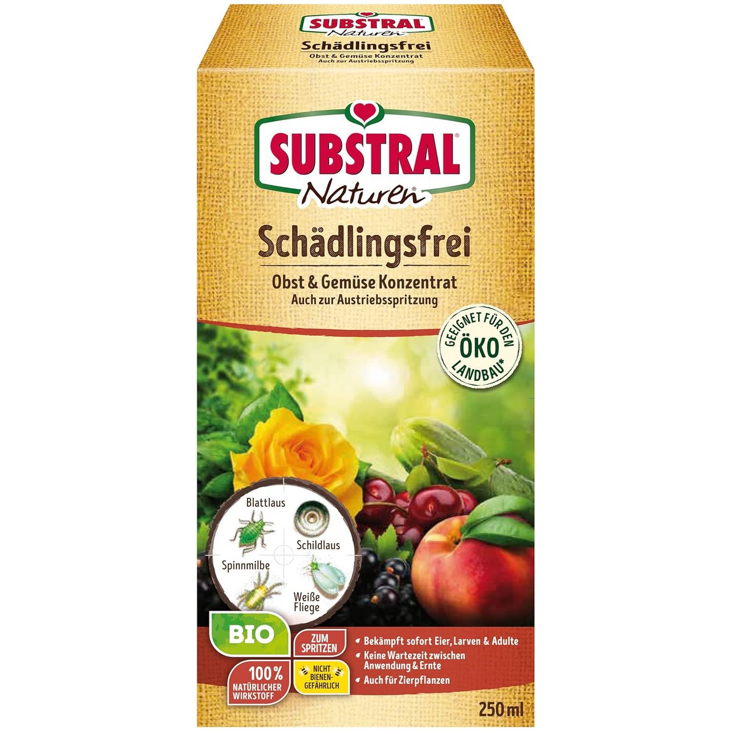 SUBSTRAL® Naturen® BIO Anti-Nuisibles Fruits & Légumes Concentré (250 ml)