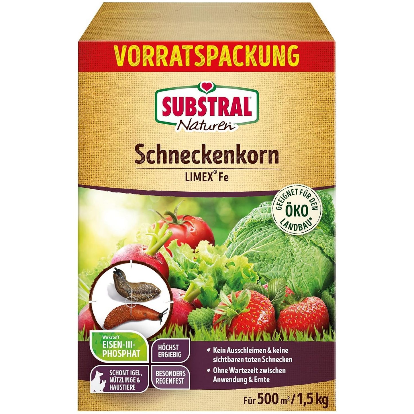SUBSTRAL® Naturen® Granulés Anti-Limaces Limex® Fe (1500 g)