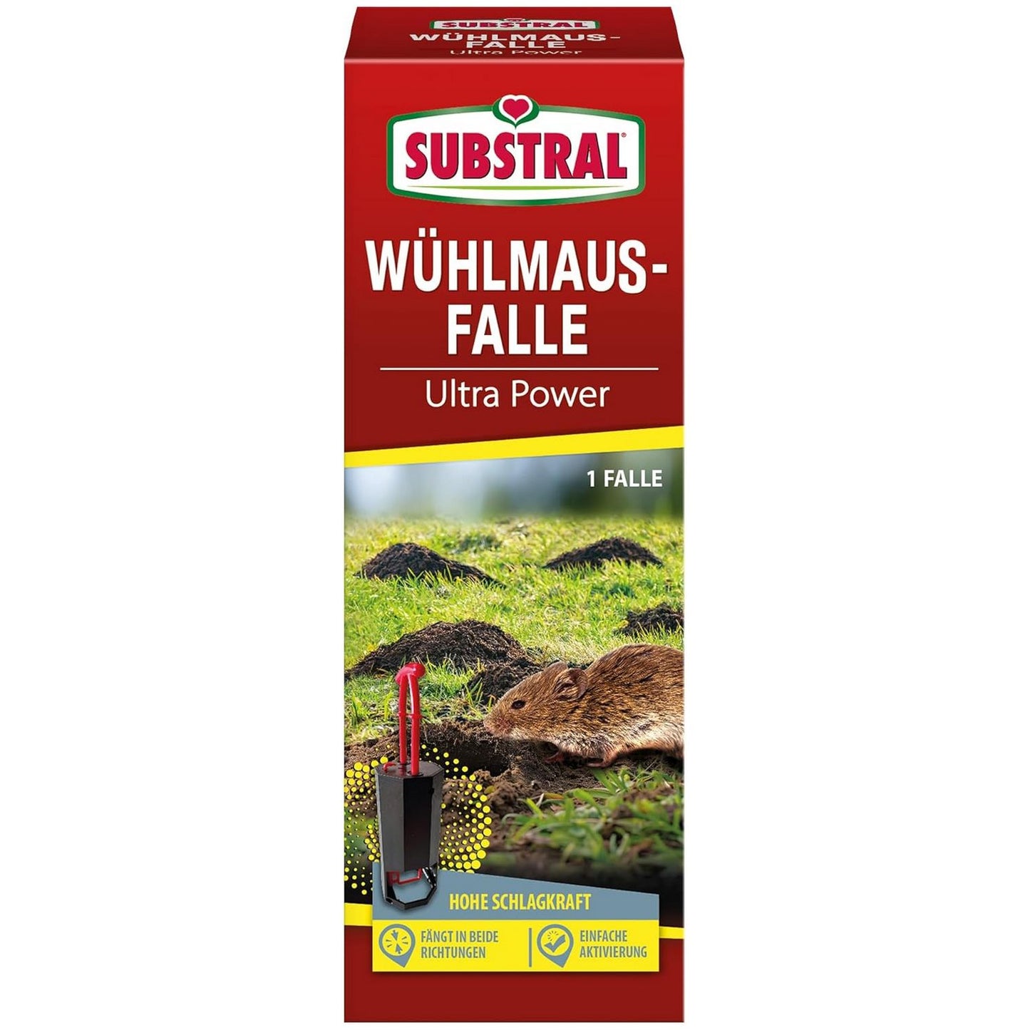 SUBSTRAL® Piège à Campagnols Ultra Power (1 pièce)