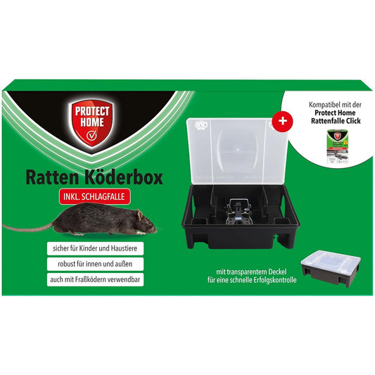 Protect Home Boîte à Appât Rats avec Tapette Intégrée