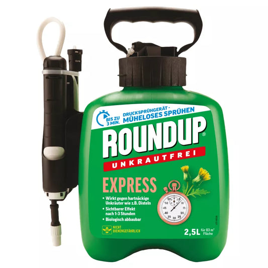 Roundup Express  2,5 L - Désherbant non sélectif avec pulvérisateur à pression