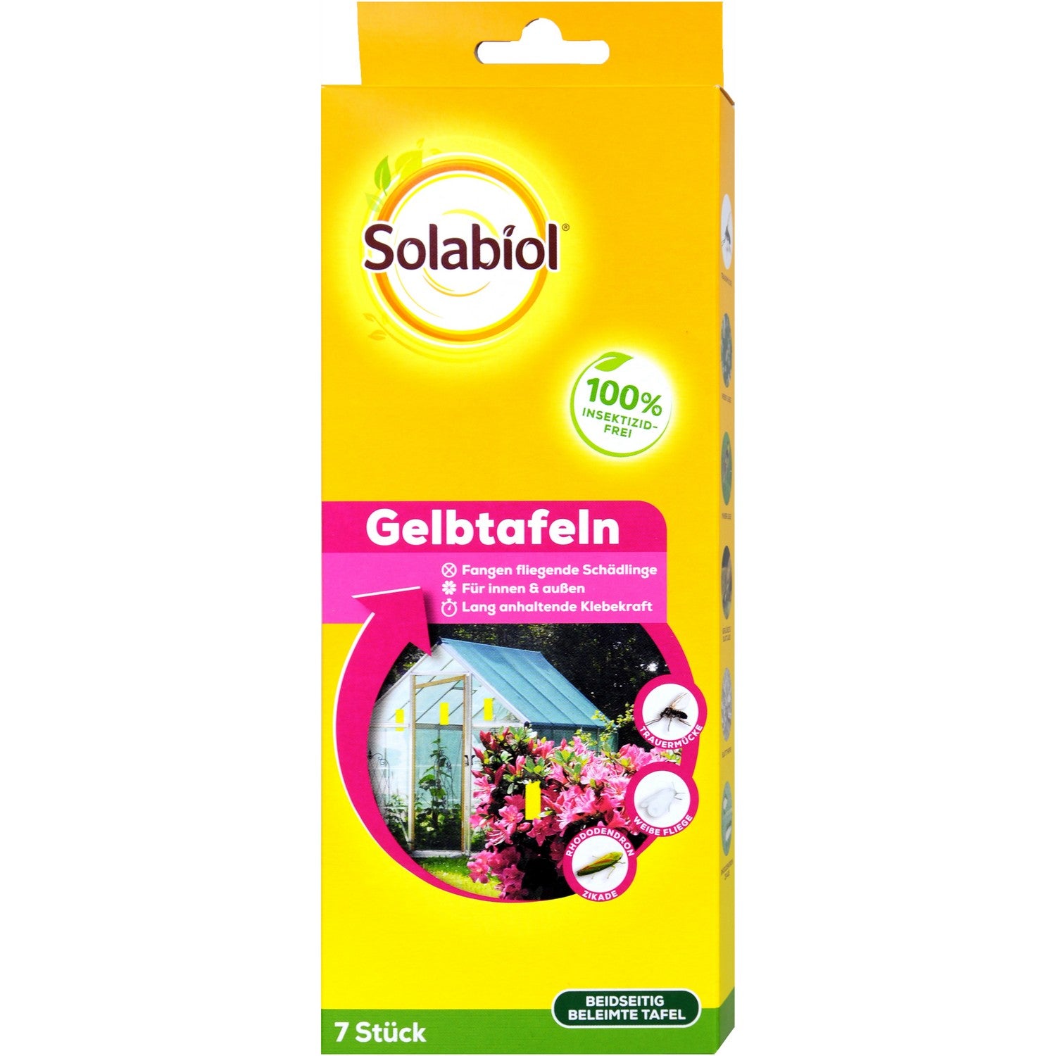 Solabiol® Plaques Jaunes Collantes (7 pièces)