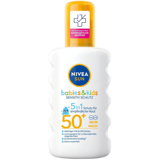 NIVEA SUN® Spray Solaire Enfants & Bébés Sensitiv SPF 50+ (200 ml)