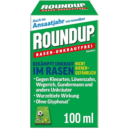 ROUNDUP Désherbant sélectif efficace pour jardin, herbicide gazon et pelouse 100 ml pour 66m² ''Sans Glyphosate''