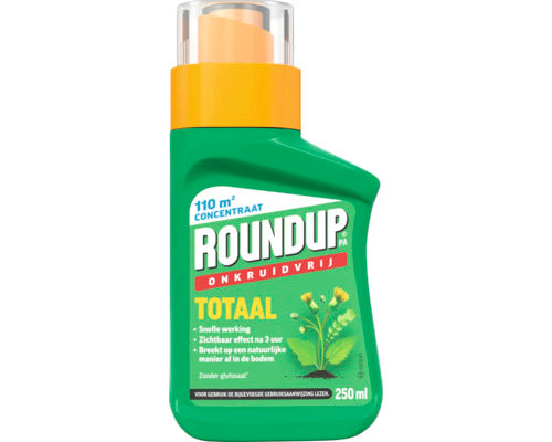 Roundup Désherbant Total Herbicide Non Sélectif Contre Les Mauvaise Herbe 250 ml pour 110 m² ''Sans Glyphosate''