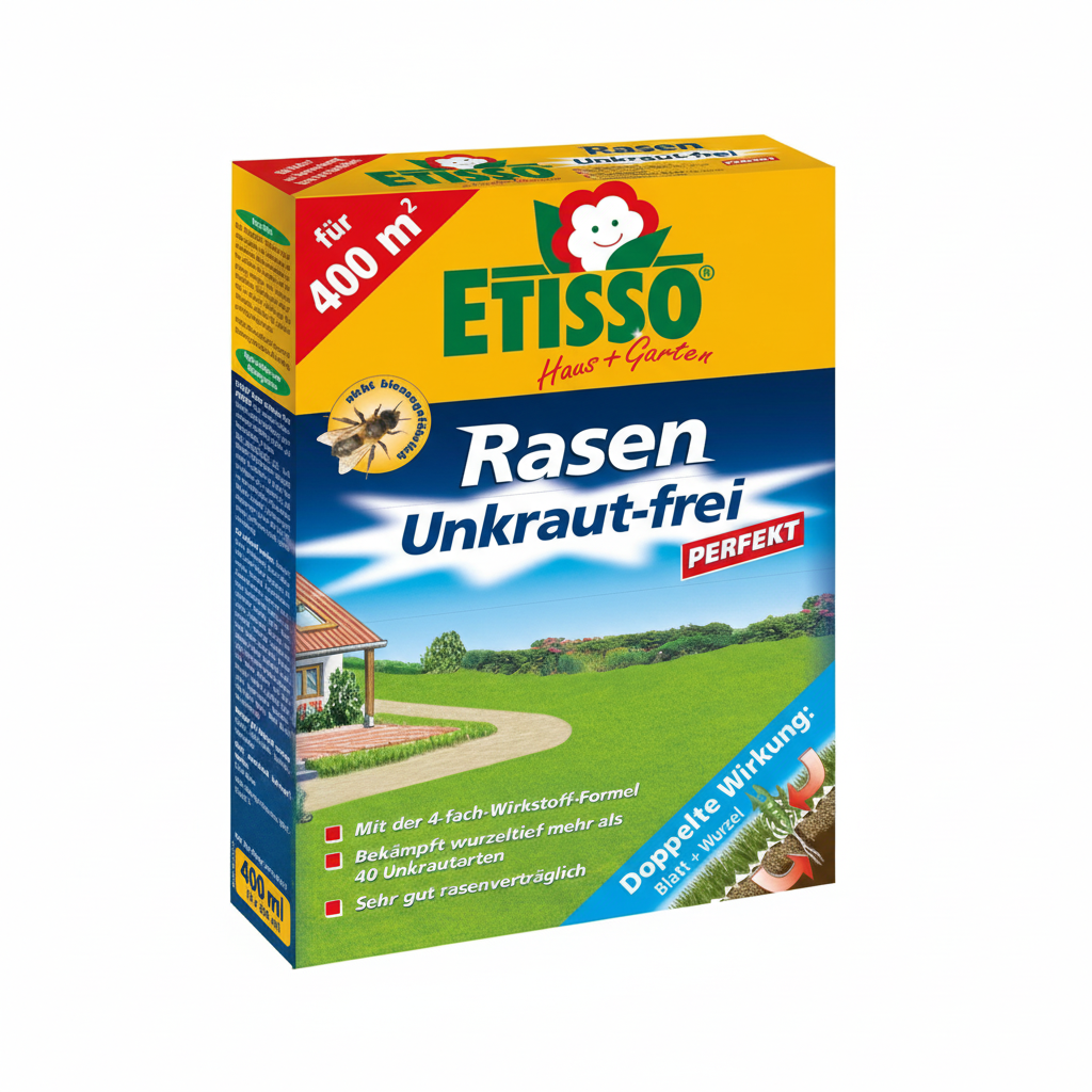 ETISSO Désherbant sélectif pour Pelouse PARFAITE (400 ml pour traiter 400m²)