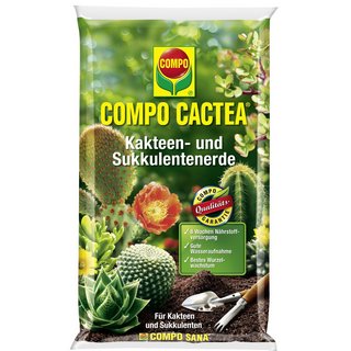 Terreau spécial cactus et plantes grasses COMPO CACTEA drainant 5 litres