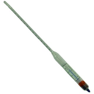 Alcoomètre Arauner® avec Thermomètre Intégré (0-100% Vol.)