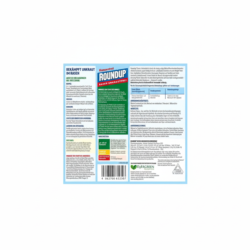 ROUNDUP Désherbant sélectif efficace pour jardin, herbicide gazon et pelouse 500 ml ''Sans Glyphosate'' - Lot de 5 Pièces