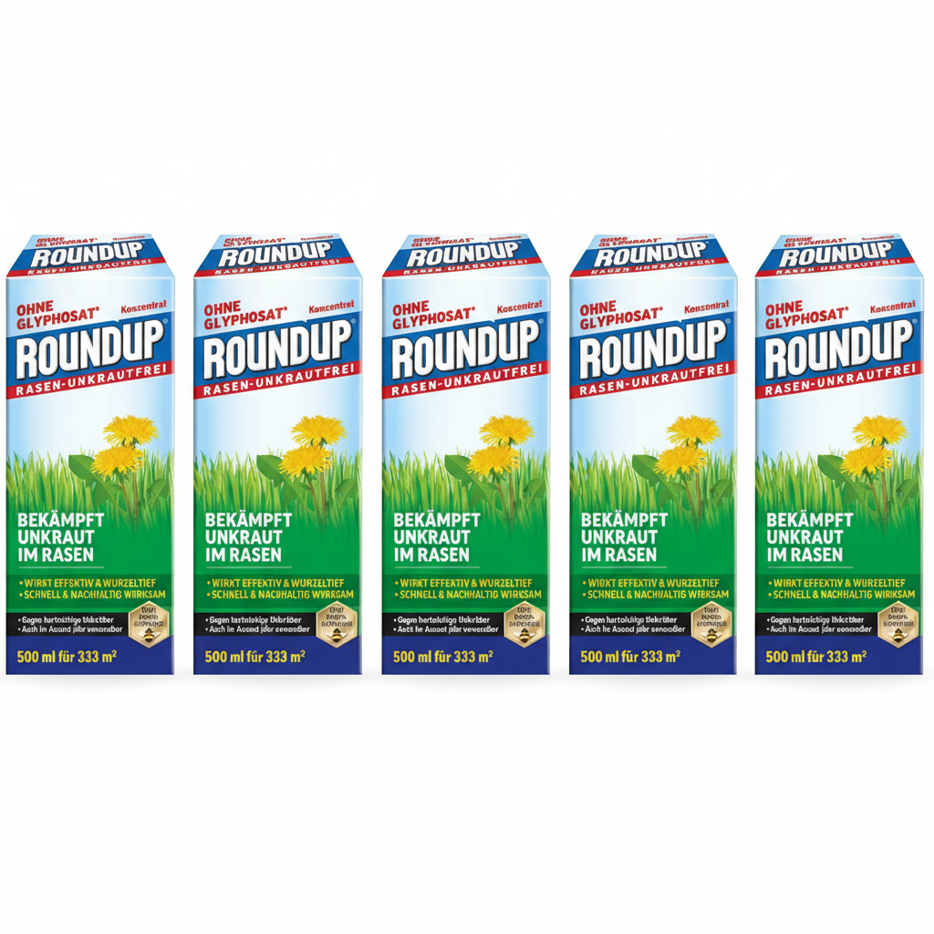 ROUNDUP Rasen-Unkrautfrei Konzentrat 500ml - Lot de 5 Pièces