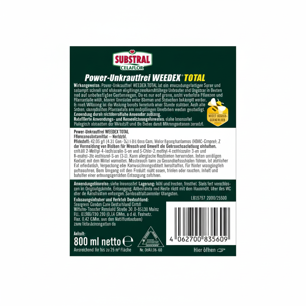 SUBSTRAL Celaflor WEEDEX TOTAL 800ml image 2