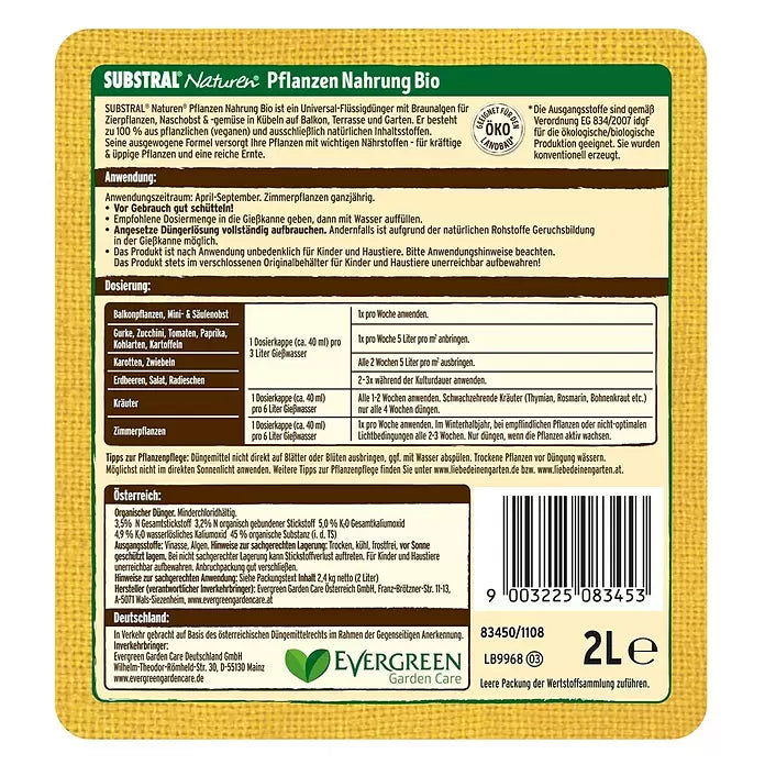 Engrais Biologique Végétal SUBSTRAL 2L