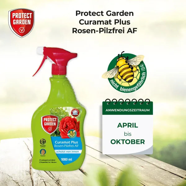 PROTECT GARDEN Curamat Plus Fongicide pour rosiers prêt à l'emploi - 1 litre
