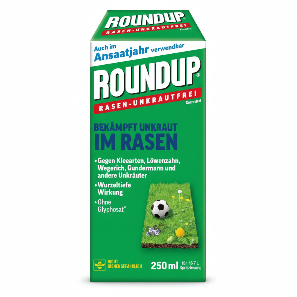 ROUNDUP Désherbant sélectif efficace pour jardin, herbicide gazon et pelouse 250 ml pour 166 m² ''Sans Glyphosate''