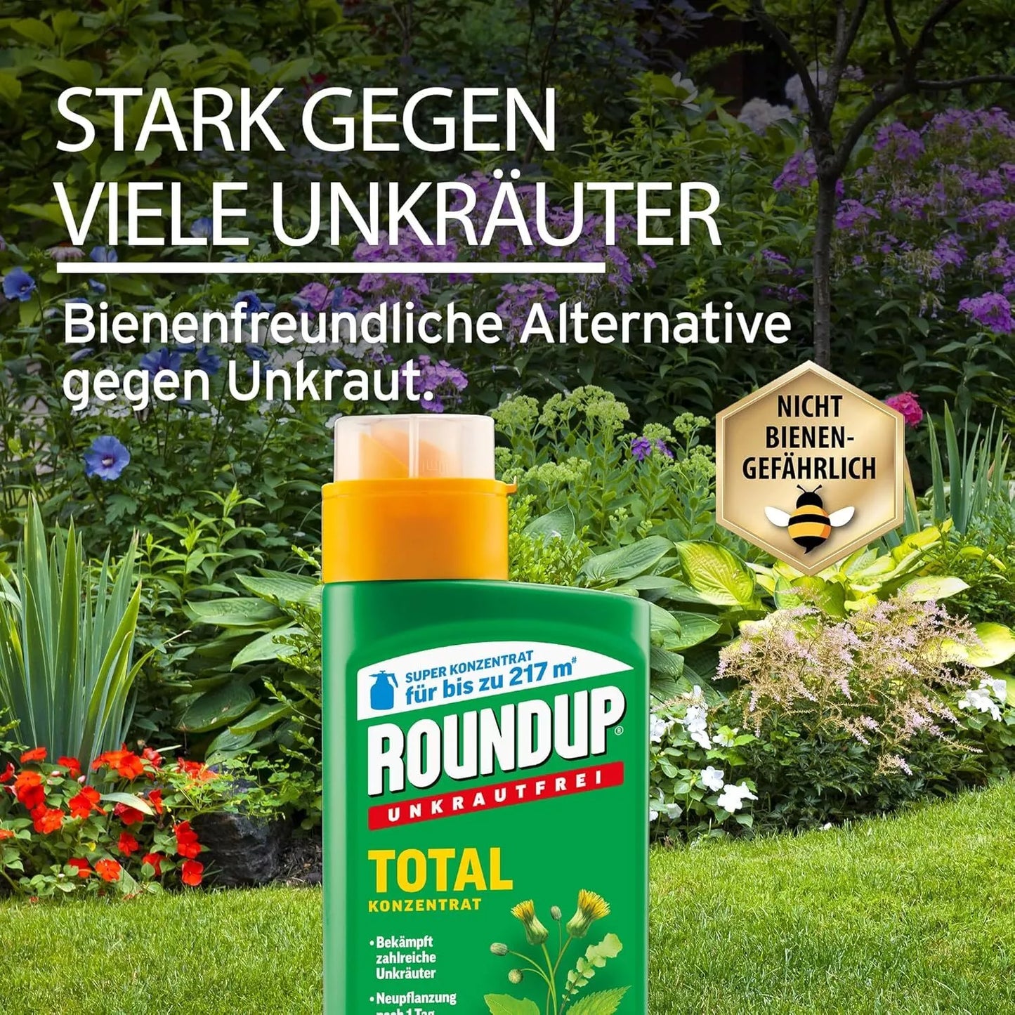 Roundup Désherbant Total Herbicide Non Sélectif Contre Les Mauvaise Herbe 500 ml ''Sans Glyphosate''