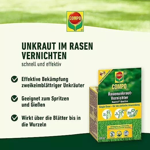 Compo Désherbant Sélectif Herbicide Puissant 2X400ml