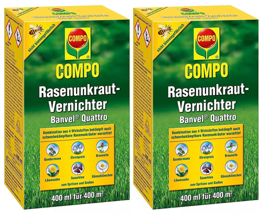 Compo Désherbant Sélectif Herbicide Puissant 2X400ml