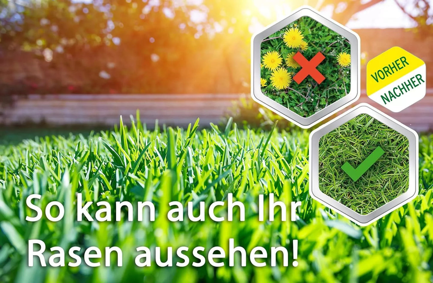ROUNDUP Désherbant sélectif efficace pour jardin, herbicide gazon et pelouse 500 ml ''Sans Glyphosate''