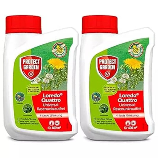 PROTECT GARDEN Loredo Quattro Désherbant Sélectif  2X400 ml