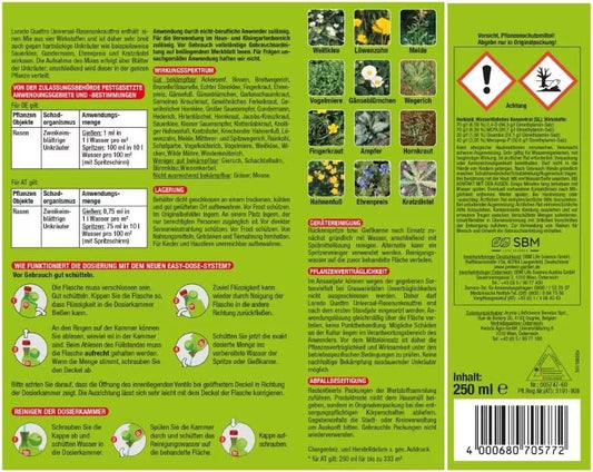 PROTECT GARDEN Loredo Quattro Désherbant Sélectif 250 ml