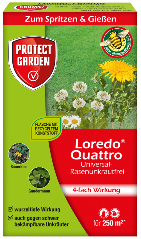 PROTECT GARDEN Loredo Quattro Désherbant Sélectif 250 ml